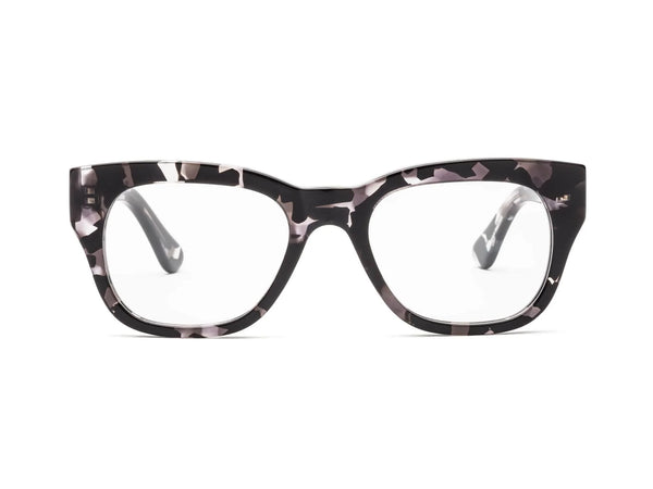 Black and best sale white tortoise glasses