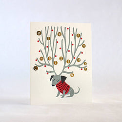 Reindeer Wiener Card - Set of 8