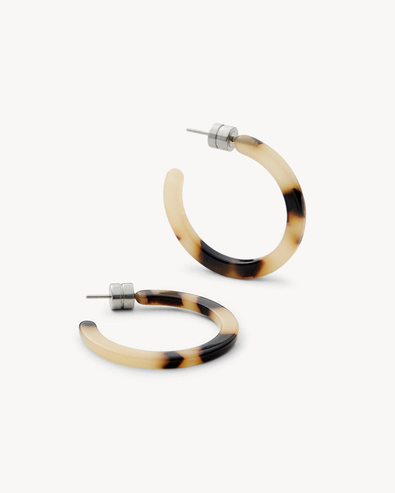 Machete mini hoop earrings handcrafted Italian acetate shop boston sowa gift store boutique