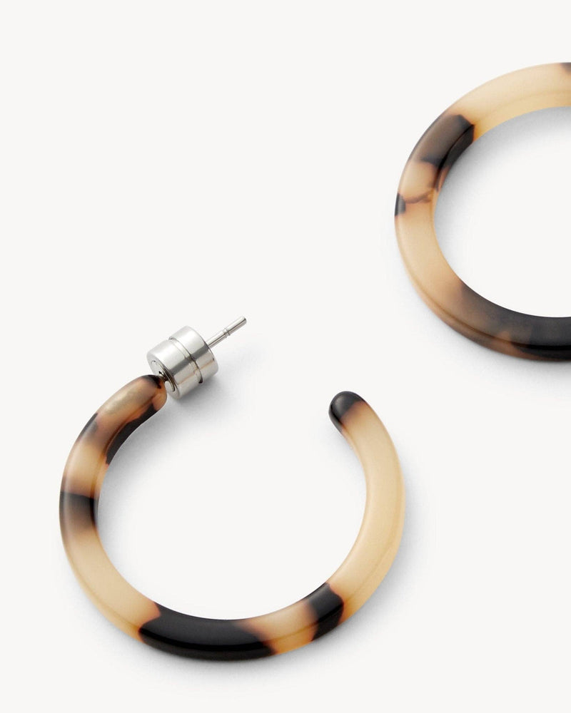 Machete mini hoop earrings handcrafted Italian acetate shop boston sowa gift store boutique