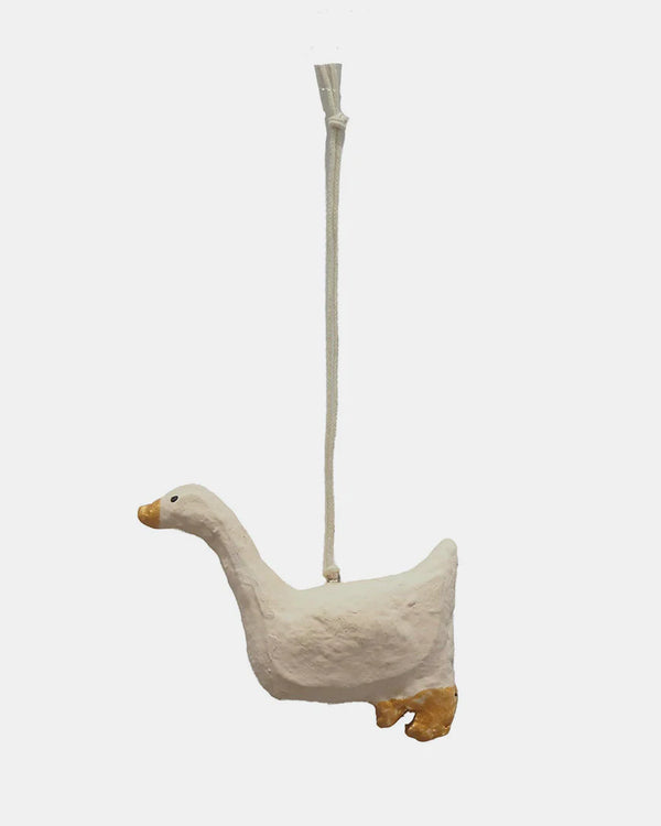 Papier Mache Duck Ornament