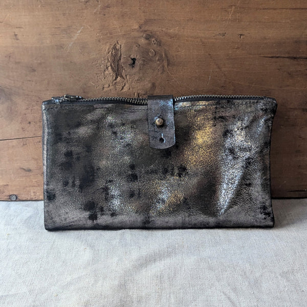 Stitch and Tickle handmade leather wallet clutch washed lamb leatherwork leather goods gift shop boston sowa boutique

