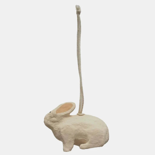 Papier Mache Rabbit Ornament