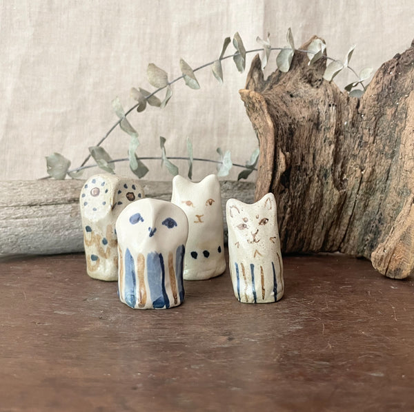 Pinched Ceramic Cats - Small