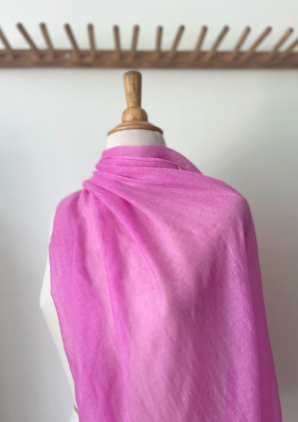 Meg cohen Cashmere whisper featherweight lightweight scarf rose pink SoWA shop Boston boutique gift store