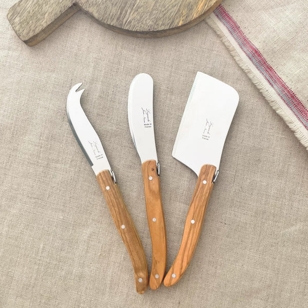 Laguiole mini small cheese knife knives fork tip cutter spreader charcuterie board SoWa shop boston gift store boutique