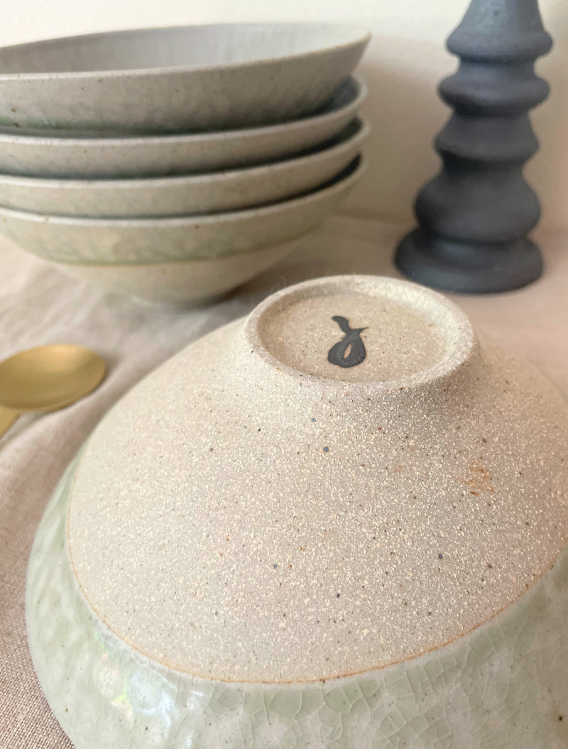 Tsuchikara pottery handmade ceramic bowl serving dinner sowa boston pottery gift shop boutique 