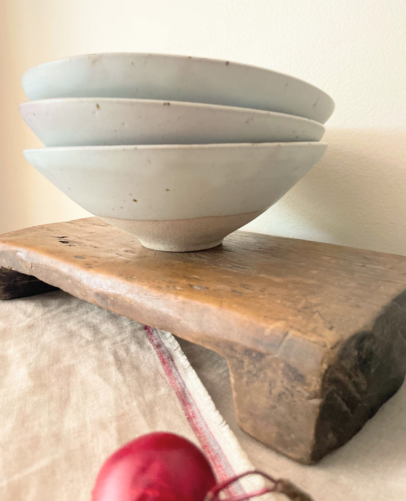 Tsuchikara pottery handmade ceramic serving dinner bowl robin egg  sowa boston pottery gift shop boutique 