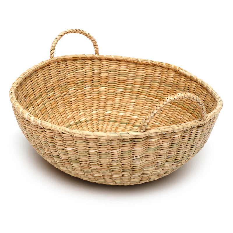 IntiEarth paraiso bowl basket Junco juncus rush grass hand woven handmade bread fruit shop Boston sowa boutique gift store