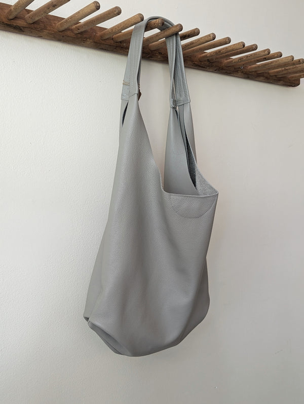 The  Large Slouch Bag - Light Grey