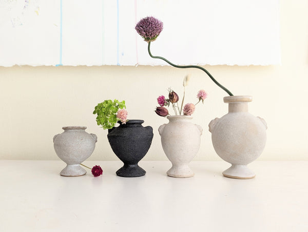 Charlotte McLeish small mini beige matte textured vase SoWA ceramic Boston boutique gift shop handmade