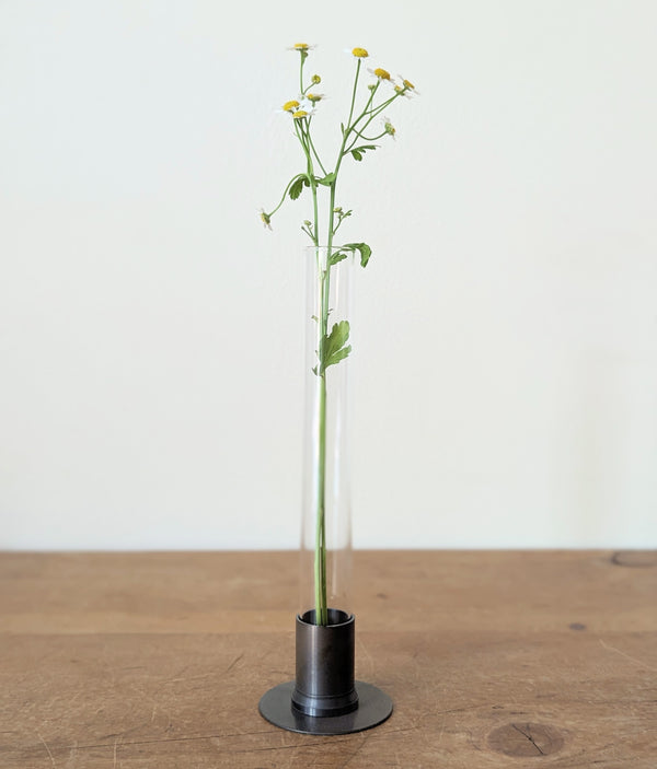 Picus Japanese Brass Glass Herbarium Dome Tube bud vase made in Japan gift shop boston sowa boutique woman owned small business 