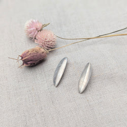 Lauren Markley silver post earrings shop leaves nature inspired boston gift store boston jewelry boutique sowa