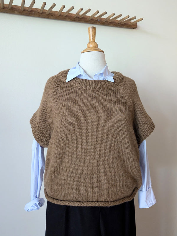 Half Sleeve Pullover Sweater Susanne Bommer Stitch and Tickle small business gift shop sowa boston