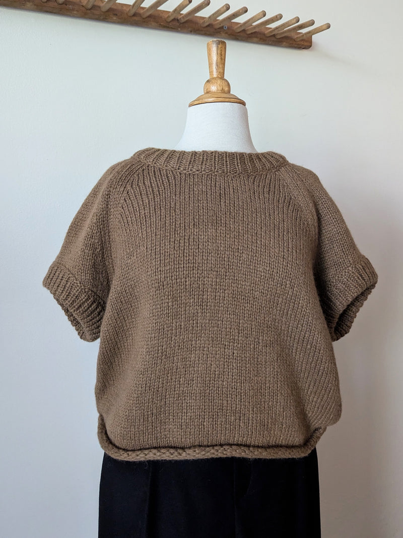 Half Sleeve Pullover Sweater Susanne Bommer Stitch and Tickle small business gift shop sowa boston