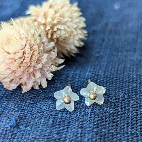 occasionally sweet flower stud earrings sowa Boston jewelry shop small business