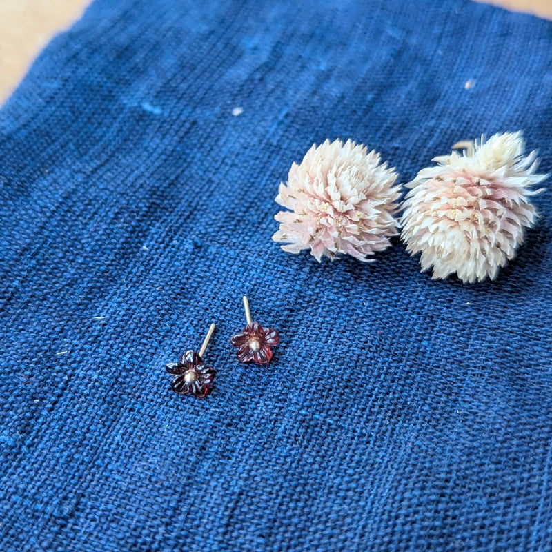 occasionally sweet flower stud earrings sowa Boston jewelry shop small business
