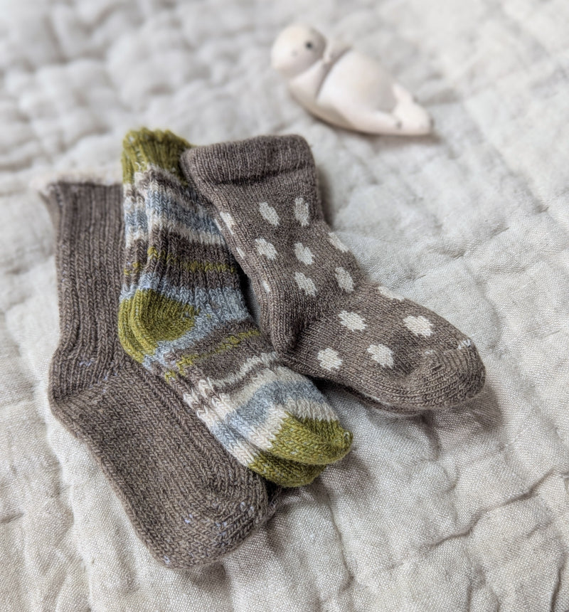 Lisa B. Cashmere Baby Wool Socks Polka Dots Boston shop gift store sowa boutique small business 