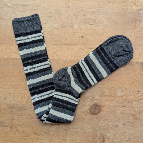 Lisa B. Cashmere Wool Socks striped Boston shop gift store sowa boutique small business