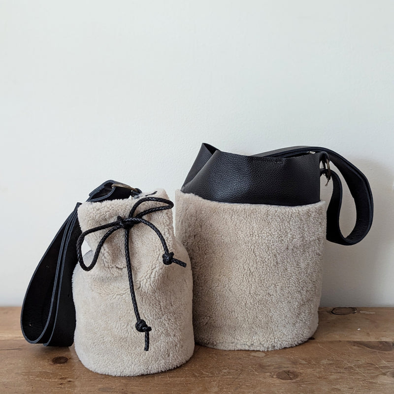 Stitch and Tickle handmade bucket bag made in Boston made in usa leatherwork leathercraft SoWa 