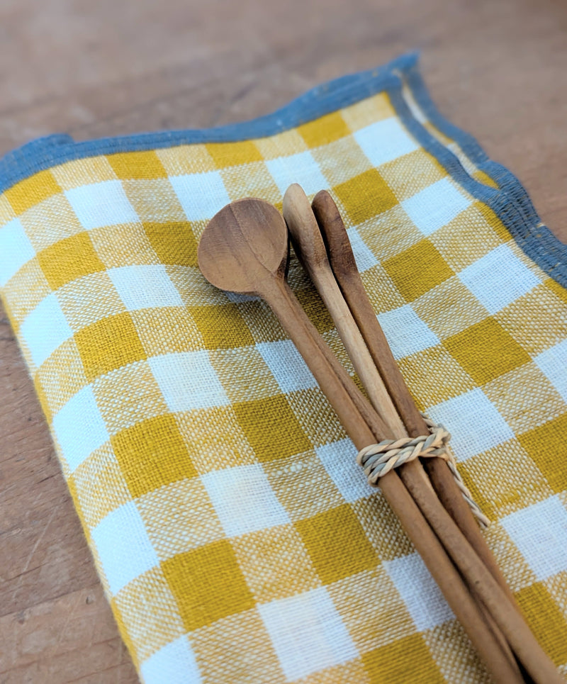 Be Home teak wooden tea coffee drink stirrer spoons set mini kitchenware SoWa shop boston gift store boutique