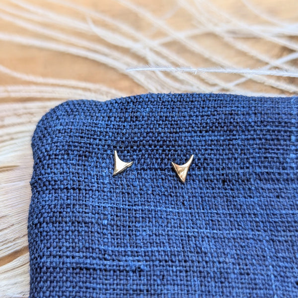 Thicket jewelry blackberry stud earrings 14k gold recycled handmade in Portland Maine New England shop Boston sowa gift store boutique