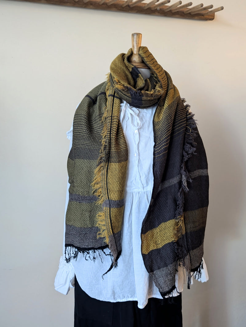 Tamaki Niime scarf cotton wool sowa boston small business gift shop boutique