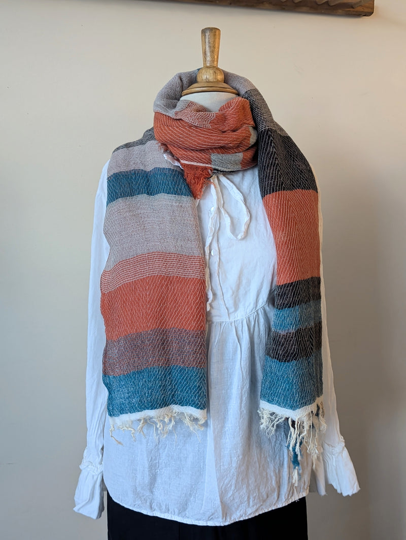 Tamaki Niime scarf cotton wool sowa boston small business gift shop boutique