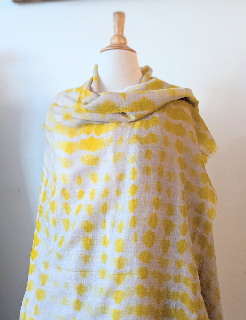 Denovembre Parisian design studio handmade cashmere shibori shawl scarf shop boston sowa gift shop small business boutique store