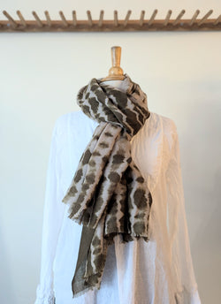 Rive - 100% Cashmere Scarf - Khaki Brown