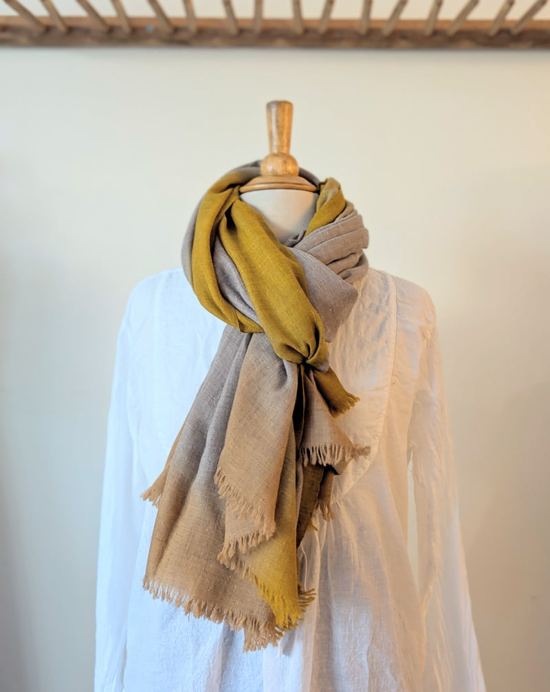 Denovembre Parisian design studio handmade cashmere shawl scarf shop boston sowa gift shop small business boutique store