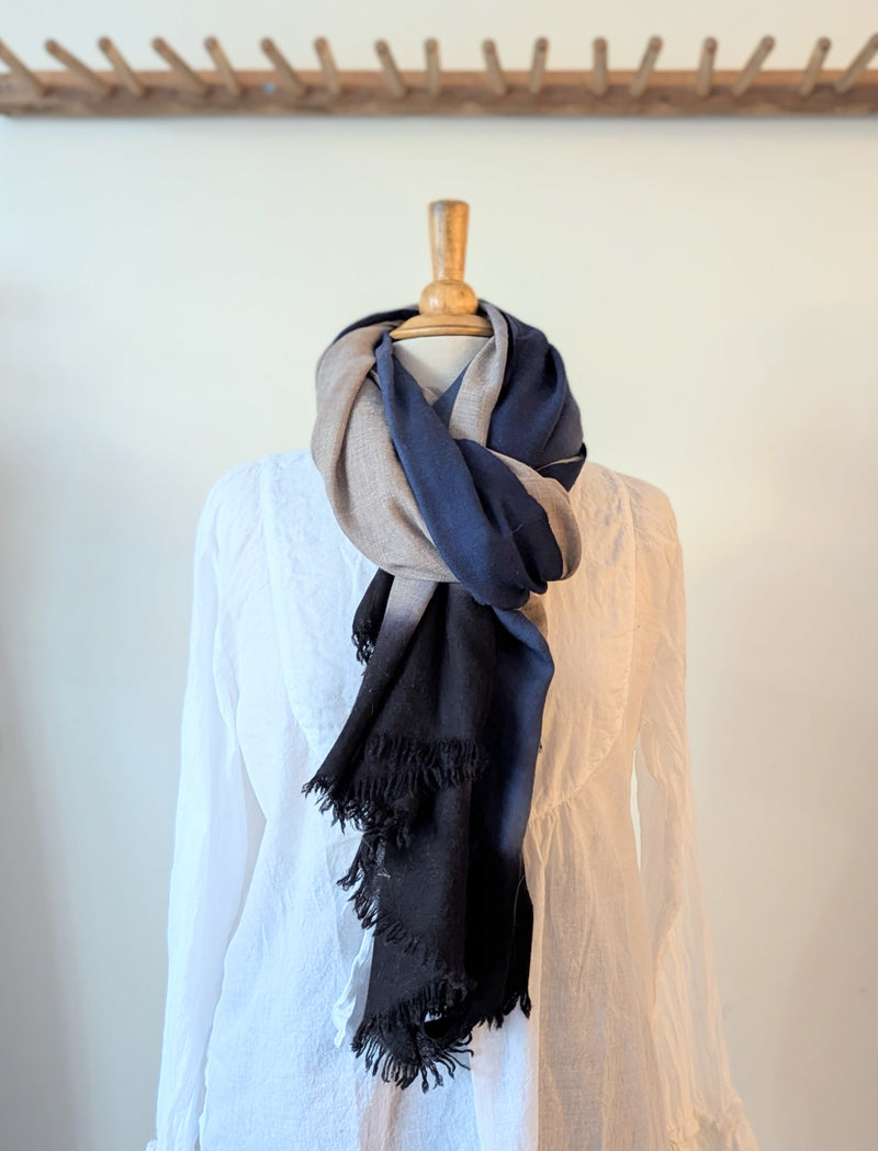 Denovembre Parisian design studio handmade cashmere shawl scarf shop boston sowa gift shop small business boutique store