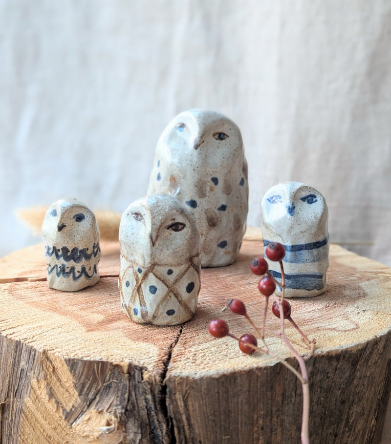 Handmade and hand-painted ceramic animal sculptures by Charlotte salt sowa Boston small business gift shop boutique store