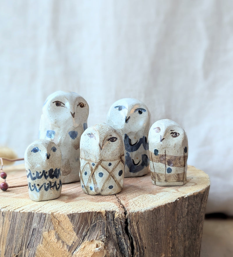 Handmade and hand-painted ceramic animal sculptures by Charlotte salt sowa Boston small business gift shop boutique store