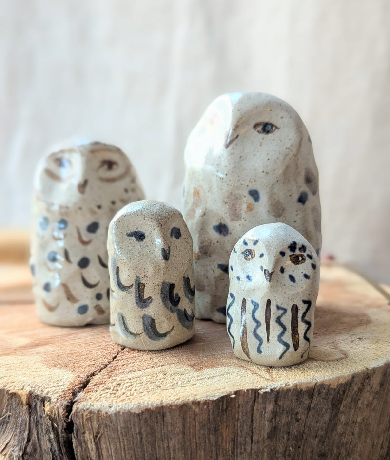 Handmade and hand-painted ceramic animal sculptures by Charlotte salt sowa Boston small business gift shop boutique store