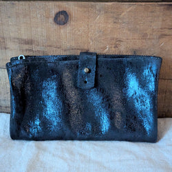 Stitch and Tickle handmade leather wallet clutch washed lamb leatherwork leather goods gift shop boston sowa boutique

