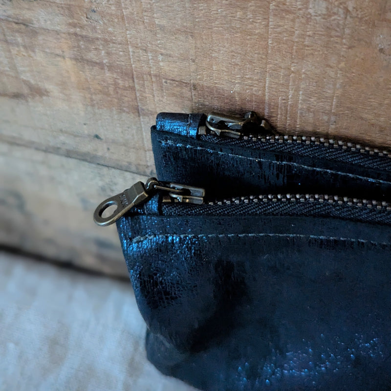 Stitch and Tickle handmade leather wallet clutch washed lamb leatherwork leather goods gift shop boston sowa boutique

