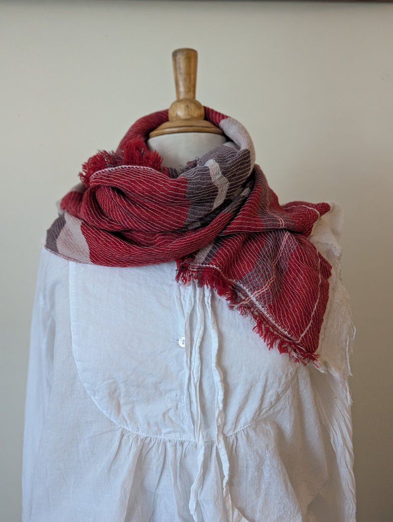 Tamaki Niime scarf cotton wool sowa boston small business gift shop boutique

