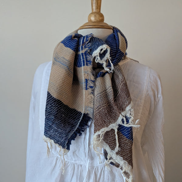 Tamaki Niime scarf cotton wool sowa boston small business gift shop boutique

