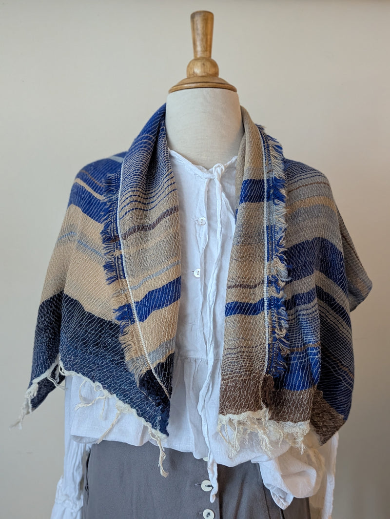 Tamaki Niime scarf cotton wool sowa boston small business gift shop boutique

