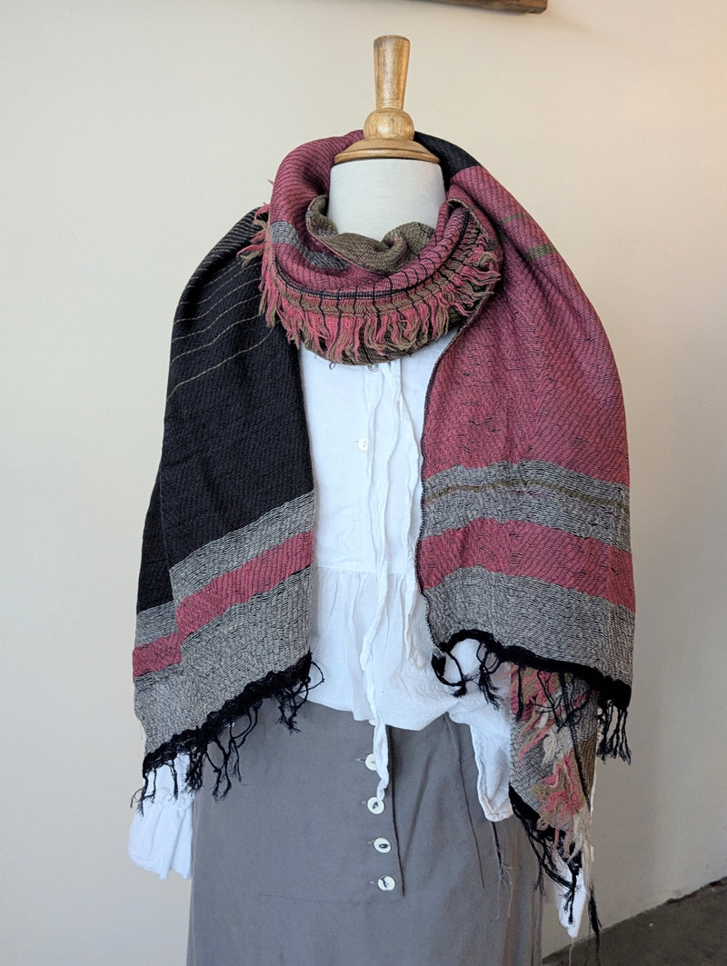 Tamaki Niime scarf cotton wool sowa boston small business gift shop boutique

