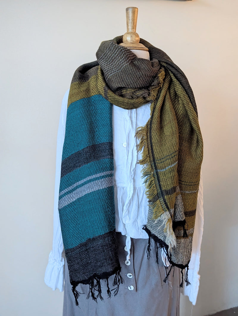 Tamaki Niime scarf cotton wool sowa boston small business gift shop boutique

