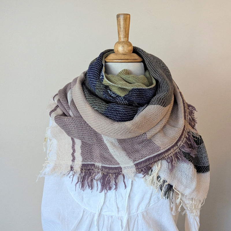 Tamaki Niime scarf cotton wool sowa boston small business gift shop boutique

