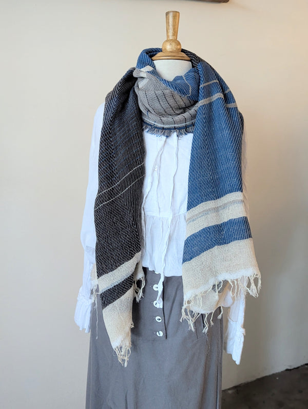 Tamaki Niime scarf cotton wool sowa boston small business gift shop boutique

