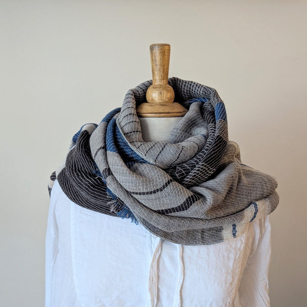 Tamaki Niime scarf cotton wool sowa boston small business gift shop boutique

