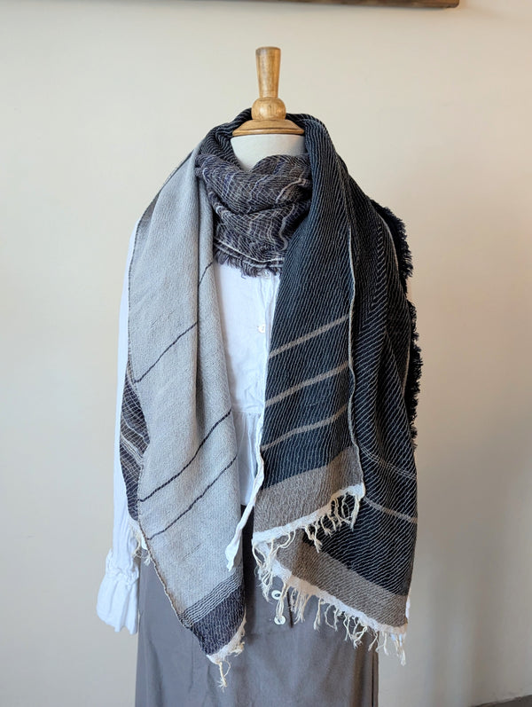 Tamaki Niime scarf cotton wool sowa boston small business gift shop boutique

