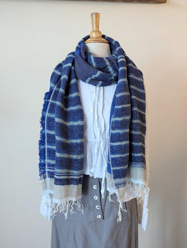 Tamaki Niime scarf cotton wool sowa boston small business gift shop boutique

