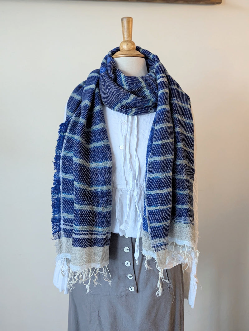 Tamaki Niime scarf cotton wool sowa boston small business gift shop boutique

