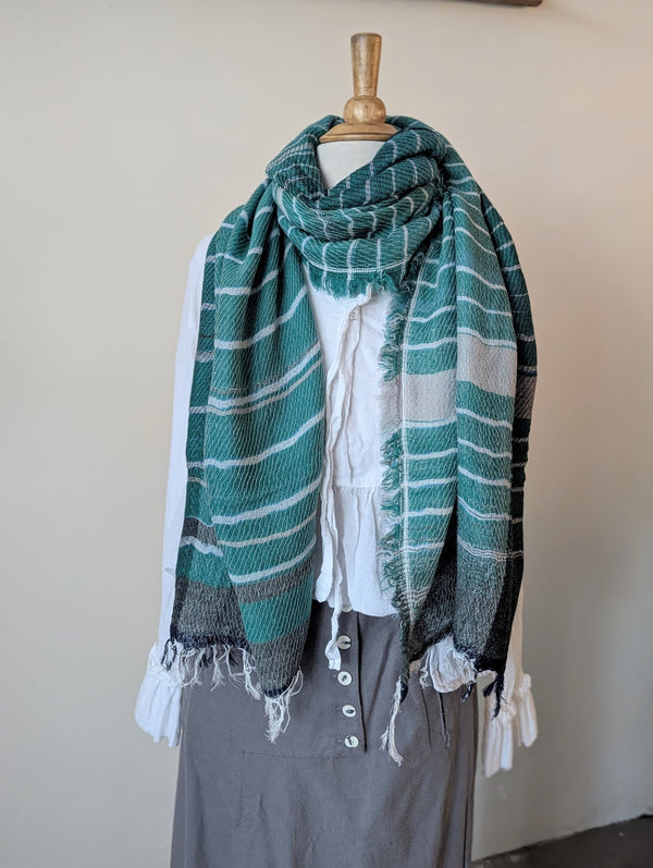 Tamaki Niime scarf cotton wool sowa boston small business gift shop boutique

