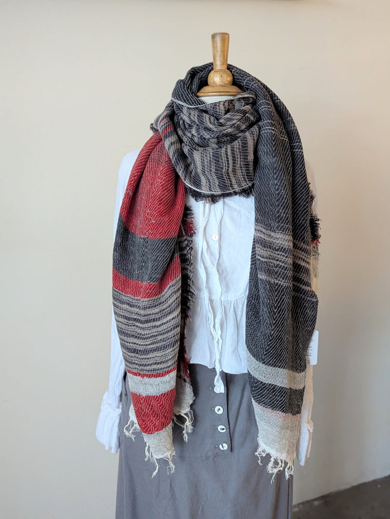 Tamaki Niime scarf cotton wool sowa boston small business gift shop boutique

